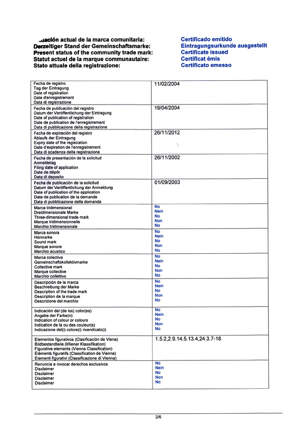 AETF Logo - Extract from the CTM register, page 3